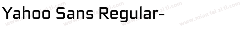 Yahoo Sans Regular字体转换